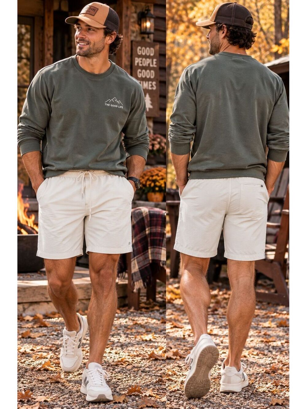 NWT men’s Goodfellow E-Waist pull on shorts XL